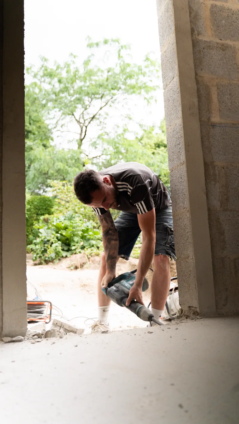 Maçonnerie Perrin, chantier